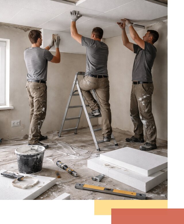 Утепление потолка пенопластом в Магадане быстро и качественно